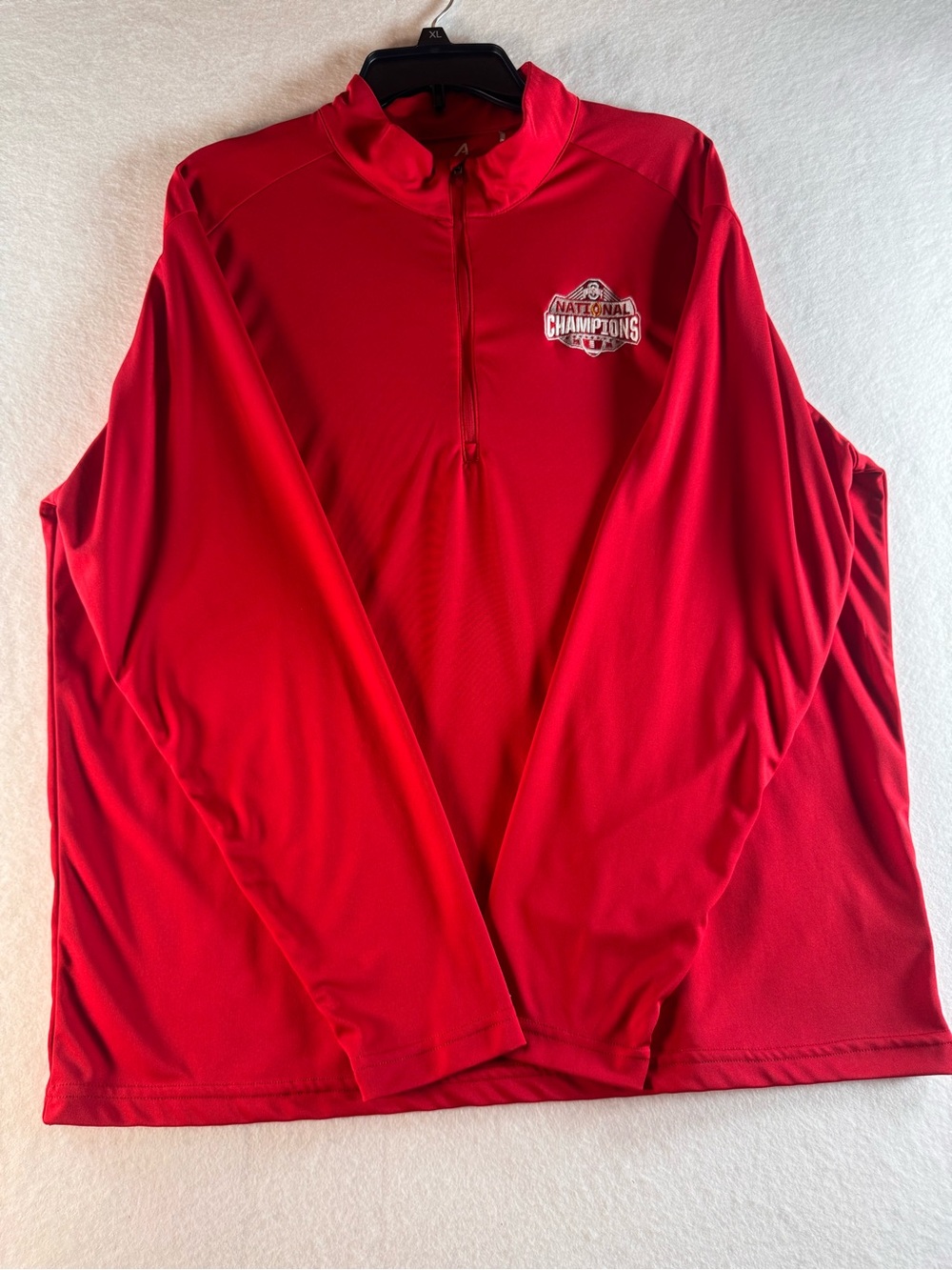 Ohio State 2024 CFP National Champions Antigua 1/4 Zip Men’s XL Red